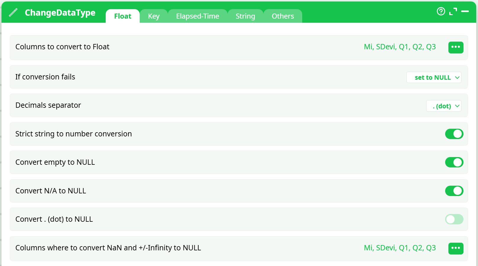 ChangeDataType (Float)