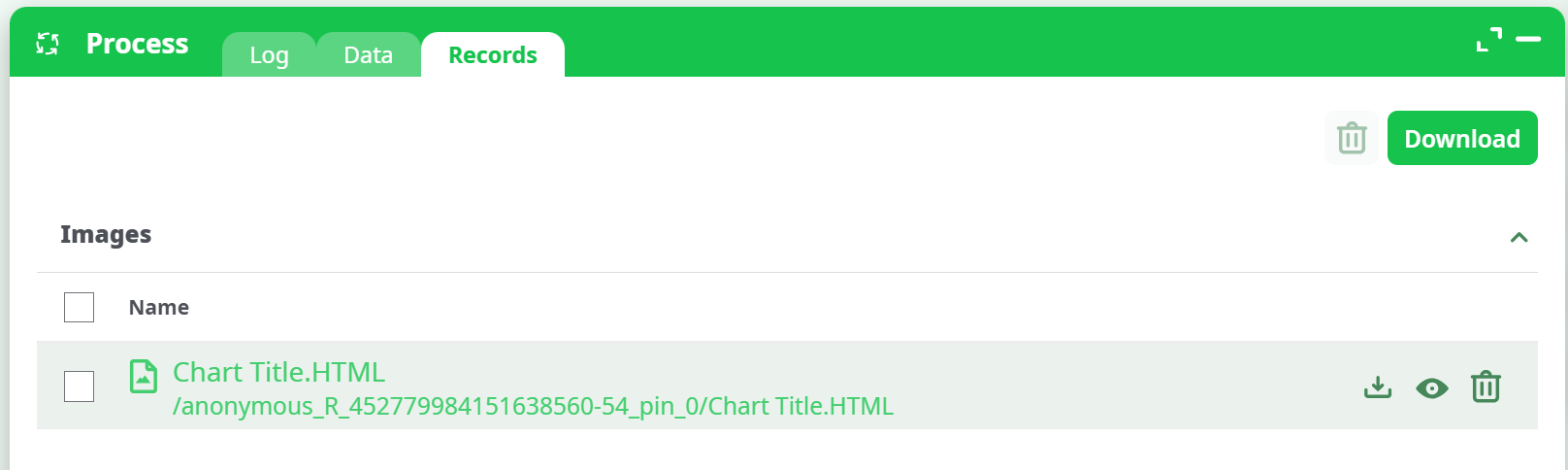 Download HTML Chart