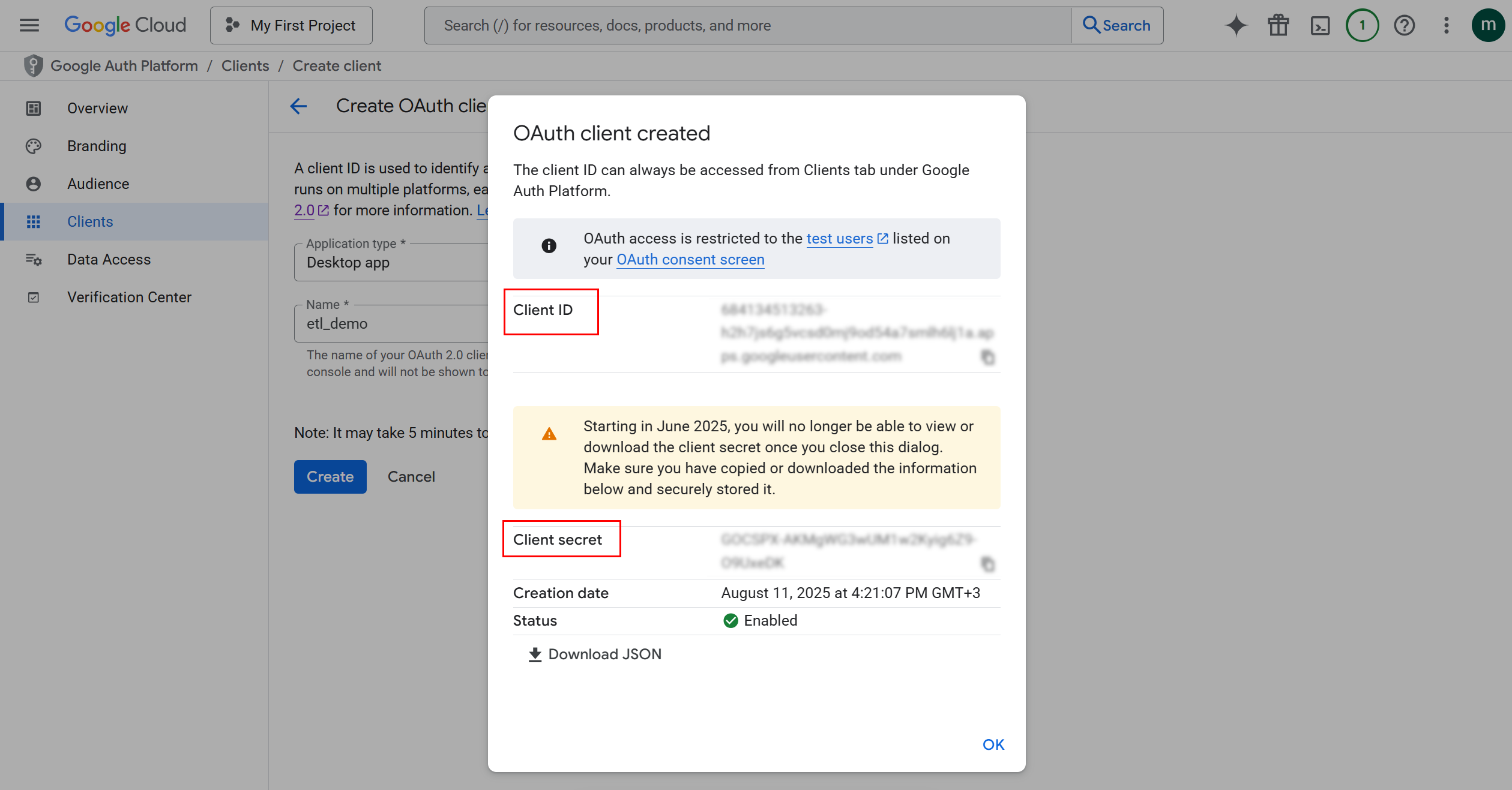 Enable Cloud Storage API